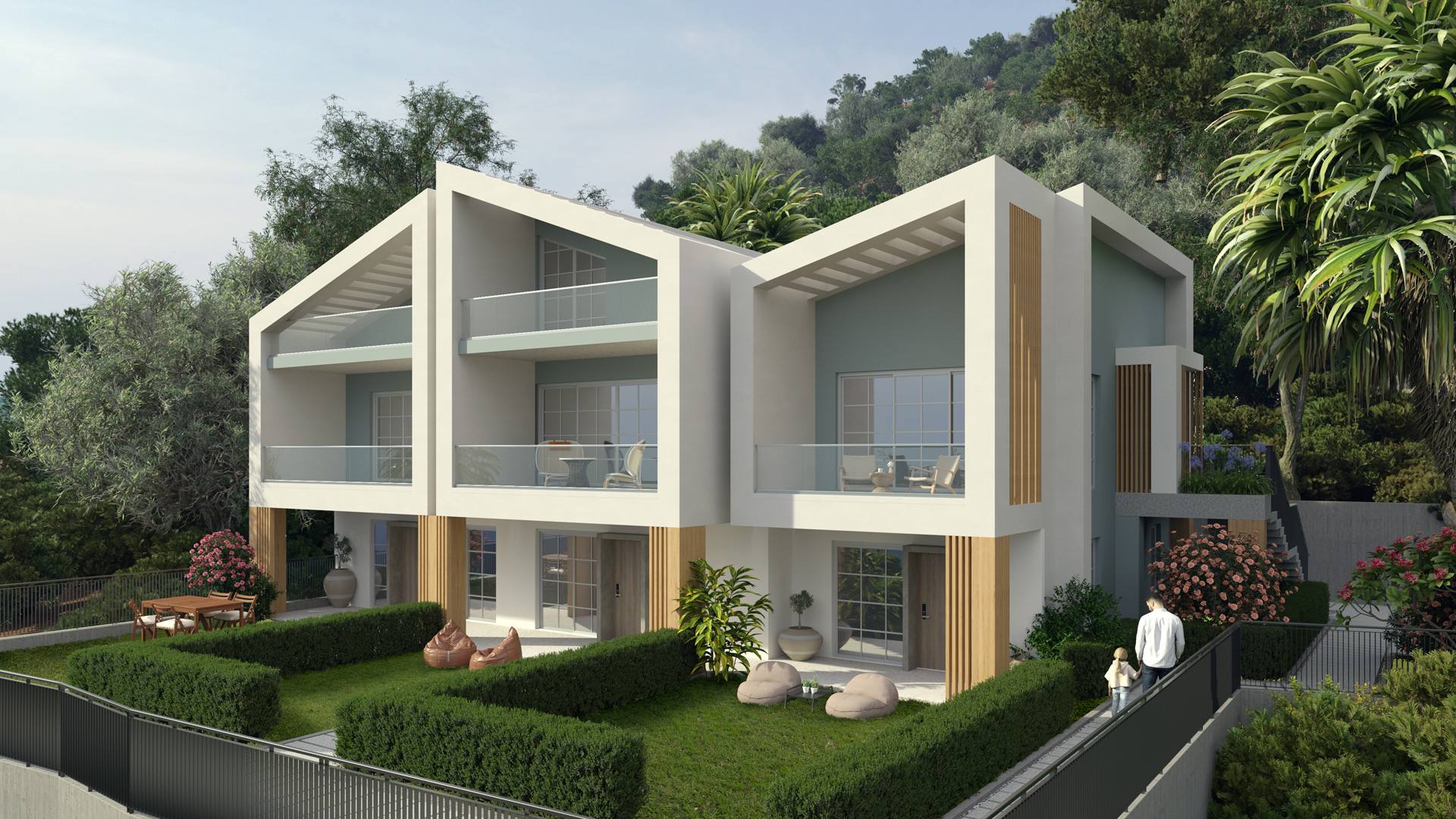 Islandi Thassos IV — evlerin dış görünümü